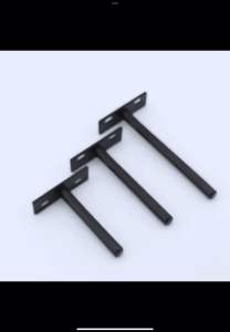 เหล็กรับชั้นแบบซ่อนขาเหล็กรับน้ำหนักได้เยอะ ทีเดือย ชั้นวางของ แถมพุกปูน1ชุด