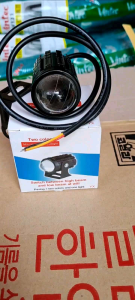 Đèn Trợ Sáng Led Bi Cầu Mini 2 Chế Độ Trắng Và Vàng