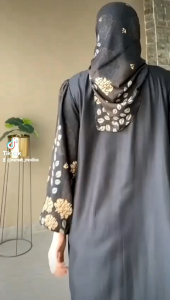 Meisya Set Gamis Kerudung Wanita Lebaran Viral