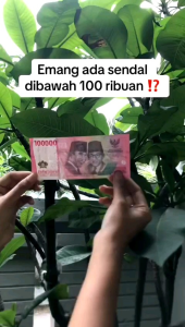 Sandal Flat Wanita Silang Tali Belakang Kotak-Kotak - MDY
