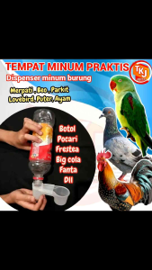 tempat minum praktis dispenser minum hewan ayam merpati perkutut parkitbeo dll