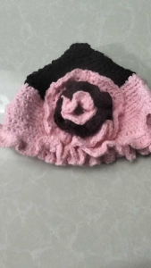 Chrochet OOTD For Baby Girl Pink and Brown