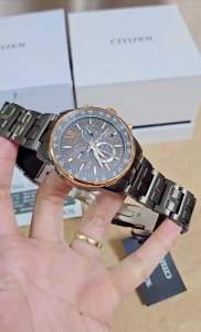 ĐỒNG HỒ NAM CHÍNH HÃNG CITIZEN CB5884-88H Eco-Drive Radio-Controlled Perpetual Calendar Black Dial & Stainless Steel Men