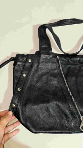 Preloved Breal Paris France Black BagGenuine Leather Bag