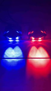 Lampu Tembak SQL LED 2 Mata + Demon 2 Warna 4 Mode