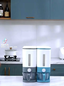 Thùng đựng gạo thông minh chứa đựng 10kg gạo kèm theo ca đong hàng Cao cấp việt nhật