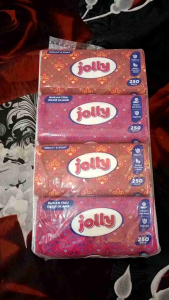 Paket Tisu Jolly 250sheet x4(Empat) total 1000Sheet tisu wajah