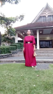 Gamis Sephora Korea Style + Fre Blet bahan Crinkle Terbaru