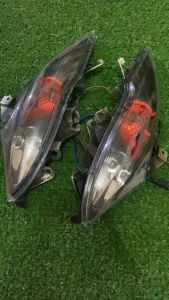 1 Set Lampu Sein Sen Depan Custom Smoke Oren Assy Plus Fitting Sen Yamaha Mio J Custom Smoke