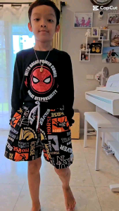 กางเกงเจเจขาสั้นเด็กโตไซส์