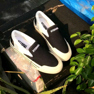 Slip On Hermoso XternalStepSure Middle White Bordir Hf