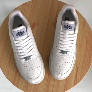 Sepatu Kasual Pria Wanita XternalStepSure Russel Triple White Casual Leather