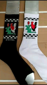 XTERNAL SOCKS - Chicken Bowl Cheker - Kaos Kaki Motif