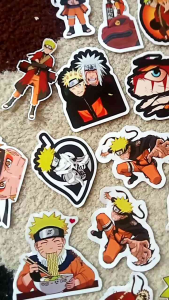 STIKER NARUTO VERSION ANTI AIR VINYL SUSU UKURAN 5X5 CM STIKER KACA HANPHON HELEM MOBIL LAPTOP TUMBLR