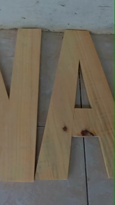 huruf kayu tinggi 30cm tebal 9mm huruf timbul kayu