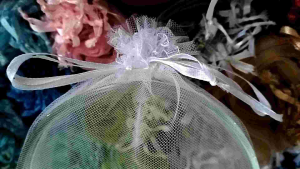 Kantong Tile Souvenir VISIN & Mangkok Apel /Size 15 x 18 cm/Isi 50 Pcs