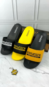 Sandal Slop Pria Sendal Selop Laki Laki Dewasa Slip on Slide KTN Full Hitam