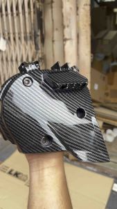 ชิ้นดำครอบแคร้ง ครอบสายพาน (พร้อมส่ง)ศูนย์Giorno 125 ทำเคฟล่าเปลือกแท้ศูนย์ Honda 100% เงาสุดๆแล็คเกอร์ 2kเคฟล่า5D