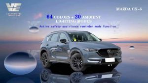 (VE) Mazda Cx5 Cx-5 2017-2025 Baby Shark Car Interior Led Ambient Light Door Panel Trim Gear Knob Foot Lamp Light