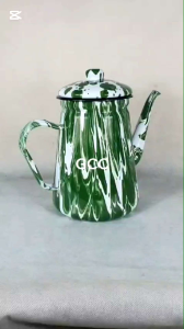 WLW888 Teko Burik Leher Angas Ceret Tinggi Jadul Blirik Hijau 2100ML