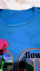 KAOS COLLECTION=baju kaos atasan wanita tshirt reguler motif nomor 36 bunga prin DTF ukuran ONE SIZE