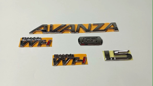 Logo Emblem Bagasi Avanza 1.5 2023-2025 Komplit Original