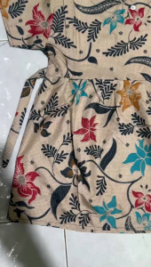 Dres Batik Anak Perempuan Lengan Pendek Umur 1 sampai 9