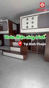 Giường tầng hiện đại 3 giường kết hợp tủ áo và bàn học Ohaha - GTHĐ036