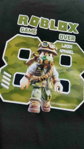 kaos roblox anak laki laki angka 88 sablon depan belakang