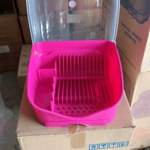 UniGlobal High Quality Mini Shell Dish Drainer Kitchen Dish Rack Plate Organizer Space Saver