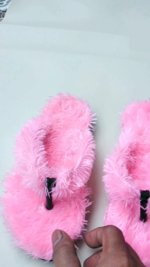 Sandal Jepit Bulu Rumah Wanita Model Terbaru Sandal Keteplek