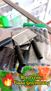 PROMO PISAU KENTANG / IRISAN ACAR / GELOMBANG KENTANG TIMUN / GERIGI HIAS BAHAN STAINLESS STEEL