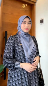 DYN - Marine Scarf DYN SIGNATURE Hijab segiempat voal premium DYN CLOTHINGLINE