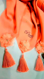 Segi empat Paris Premium Tassel Bunga Mutiara Terbaru Segiempat Terlaris