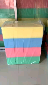 ฟองน้ำฉาบปูน ฟองน้ำล้างรถ หนา 1 นิ้ว ตราปลาทอง ใช้ฉาบปูน ปลูกผัก เกรด A เนื้อละเอียด ทนทาน คละสี 100 แผ่น/แพ็ค พร้อมส่ง