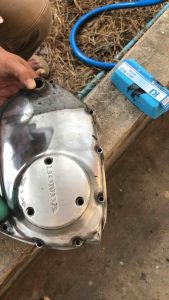 เคเจไขปลาวาฬขัดเงาโลหะ 12ชิ้น ขัดเงาสเตนเลส 60บาท