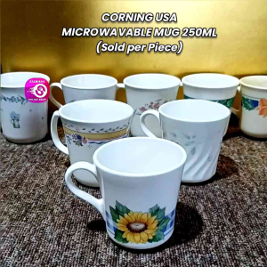 CORNING USA MICROWAVABLE MUG 250ML • SOLD PER PIECE • JAPAN SURPLUS