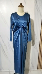 Gamis 2in1 Brukat & Bigsize Dress Gamis Muslimah Cardigan