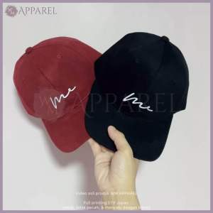 WM APPAREL Topi baseball Love Calligraphy Shape Tumblr Korean style Anak tanggung dan dewasa Premium quality washed cotton fabric