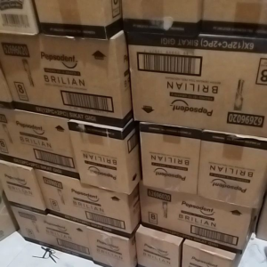 Pepsodent Sikat Gigi Brilian promo 1box isi 12 pcs Sikat