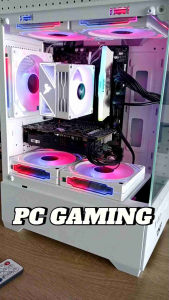 Bộ PC Gaming trắng mới cấu hình cao phù hợp giải trí Game online học tập làm việc...