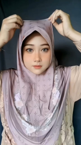 bergo motif sublim ukuran L