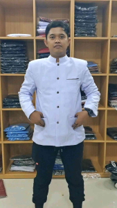 Jas Koko Jasko Mandarin Muslim Warna Putih