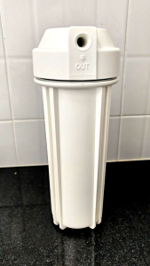 Aquatek Housing 10” กระบอกกรอง เฮ้าส์ซิ่ง สีขาว ทึบ รูน้ำ 1/4” ( 2 หุน ) ดับเบิ้ลโอริงาน