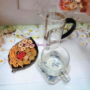 Combo 20 Gói Trà thảo mộc đông trùng tứ vị đẹp da bổ phổi điều hòa đường huyết giúp an thần ngủ ngon Trà Hoa Ngân Anh