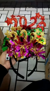 Isi 6 Pcs Bando Led Lampu Happy New Year 2026 Elegan Kualitas Premium dengan Desain Menarik dan Warna Cerah untuk Pesta Tahun Baru