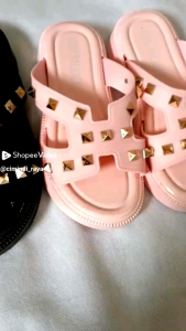 Sandal Selop Anak Perempuan Usia 2 sampai 12 tahun Bermotif Piramid Karet Jelly Import 305-2S/2M