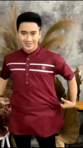 Baju kurta dewasa katun koko pria lengan pendek terbaru