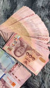 สายรัดธนบัตรแบงค์ 100 จํานวน 5 สาย ใช้งานได้จริง ของตกแต่งธนบัตร ตามคลิป สวยๆ