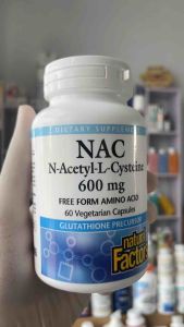 Viên N-Acetyl-L-Cysteine (NAC) 600mg Natural factors
